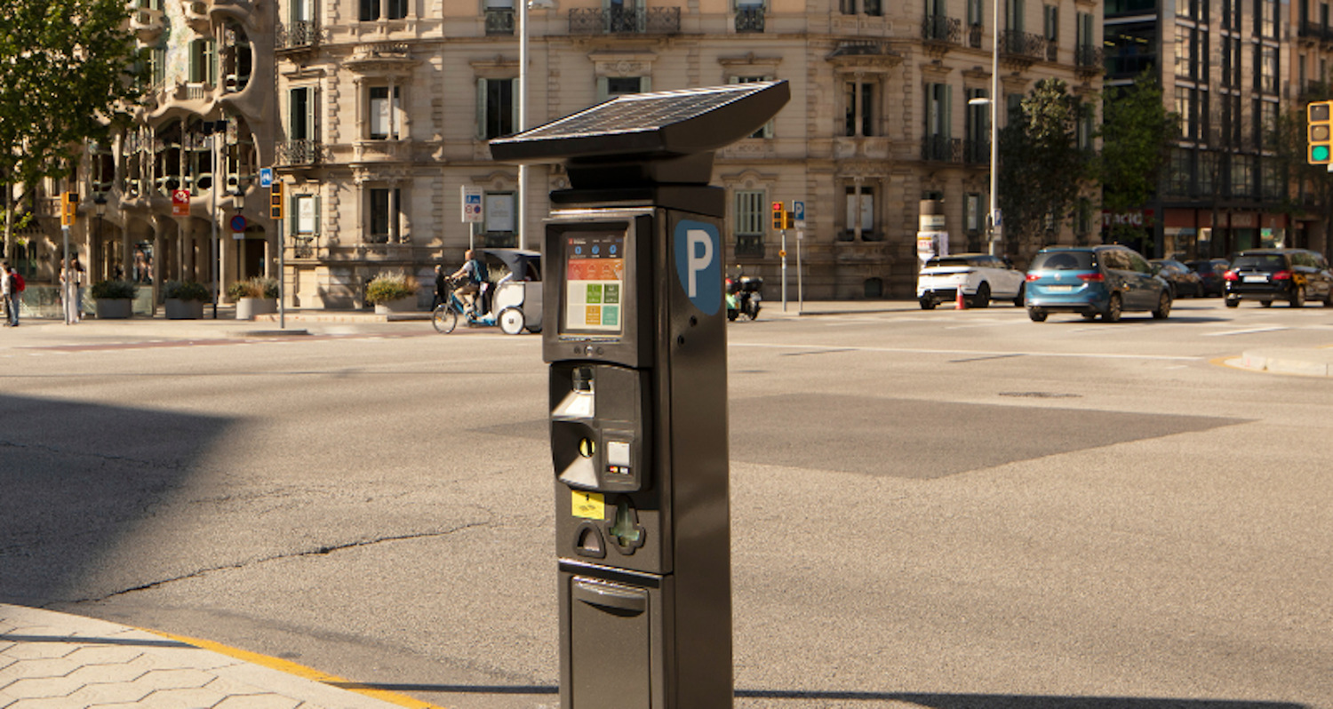 Modern parking payment terminal and kiosk